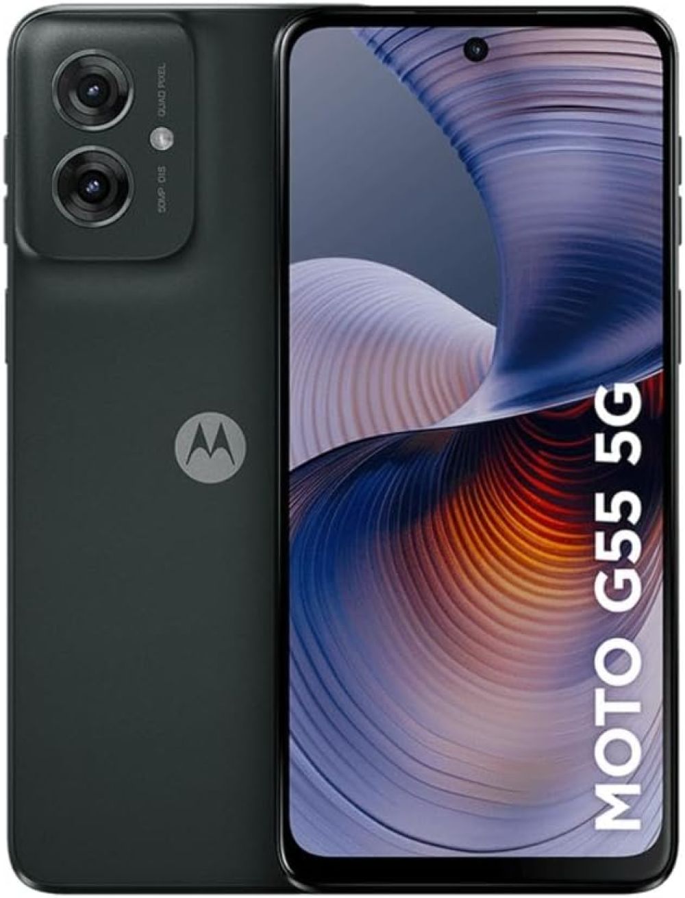 Motorola Moto G55 | 256 GB, Dimensity 7025, 8 GB RAM, Câmera Dupla (50 MP + 8 MP), 6.5", Preto (XT2435-1)
