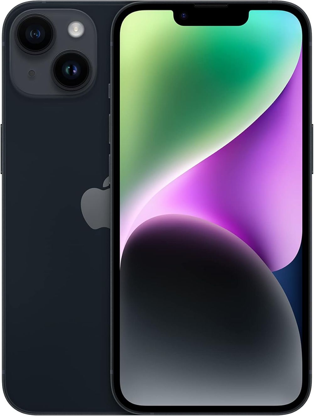 Apple iPhone 14 | 128 GB, Apple A16 Bionic, 6 GB RAM, Câmera dupla (12 MP + 12 MP), Tela 6.1", Meia-Noite (A2882)