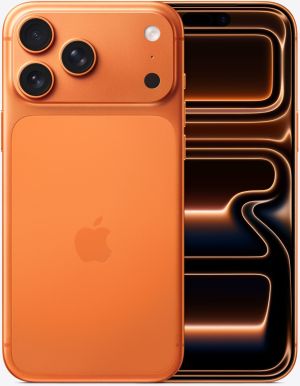 Apple iPhone 17 Pro Max | 512 GB, Apple A19 Pro, 12 GB RAM, Câmera Tripla (48MP + 48MP + 48MP), Tela 6.9", Laranja-cósmico (A3526)